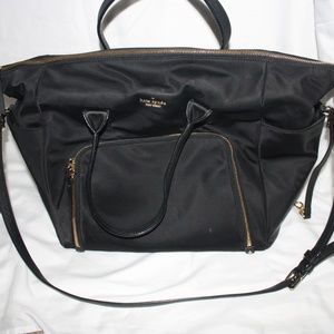Kate Spade Black Nylon Diaper Bag
